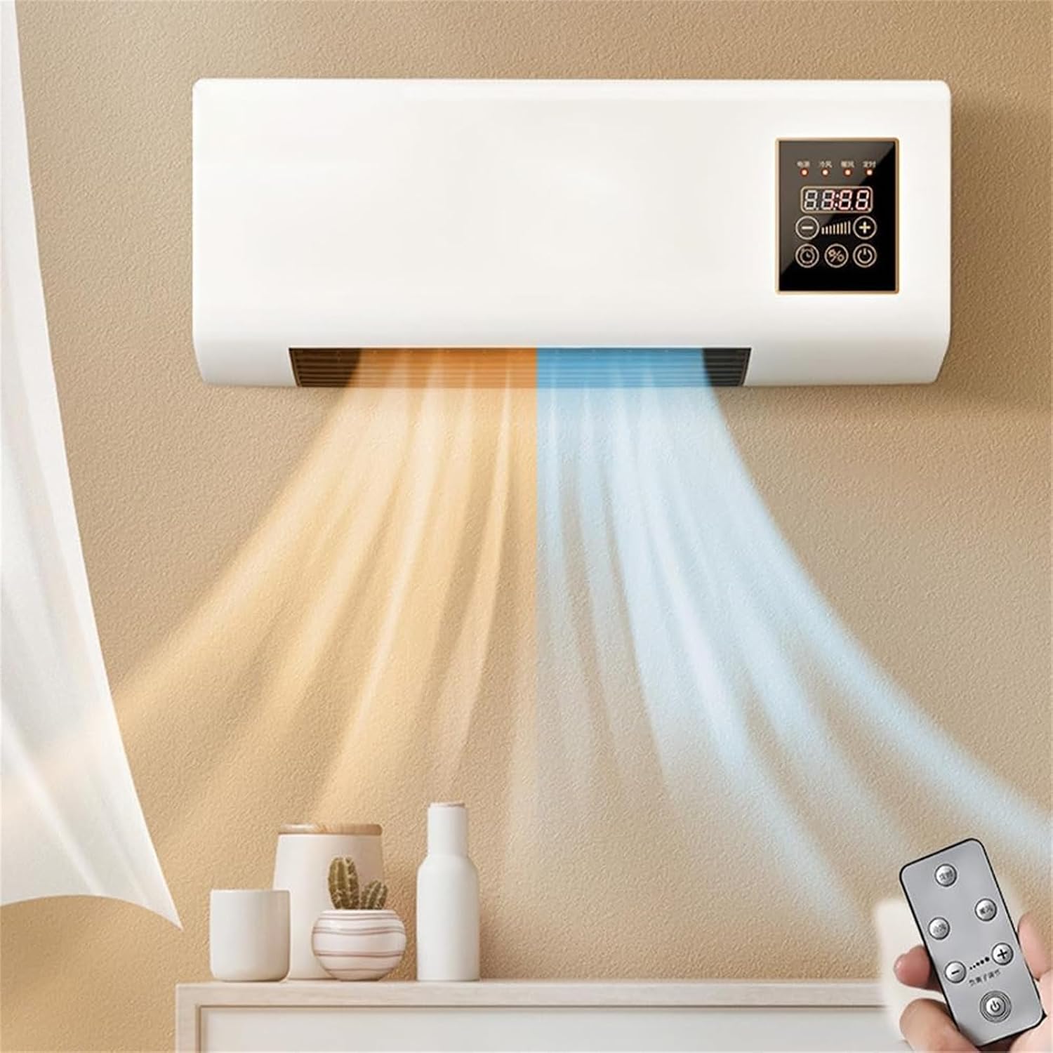 مكيف هواء مثبت على الحائط/مدفأ - مراجعة Home Bathroom Fan وسعره